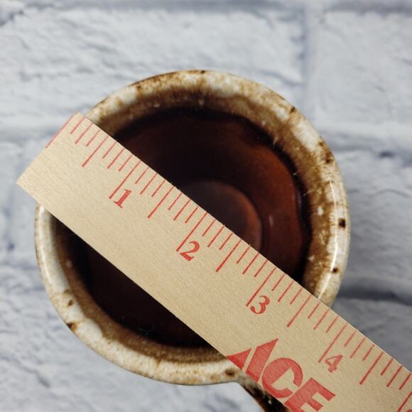 Vintage Hull Retro Diner Style Brown Drip Glaze Mug OvenProof USA - Picture 10 of 12